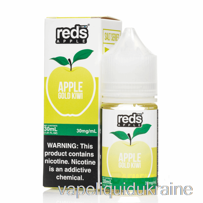 Vape Liquid Ukraine Gold Kiwi - Reds Apple E-Juice - 7 Daze Salt - 30mL 30mg